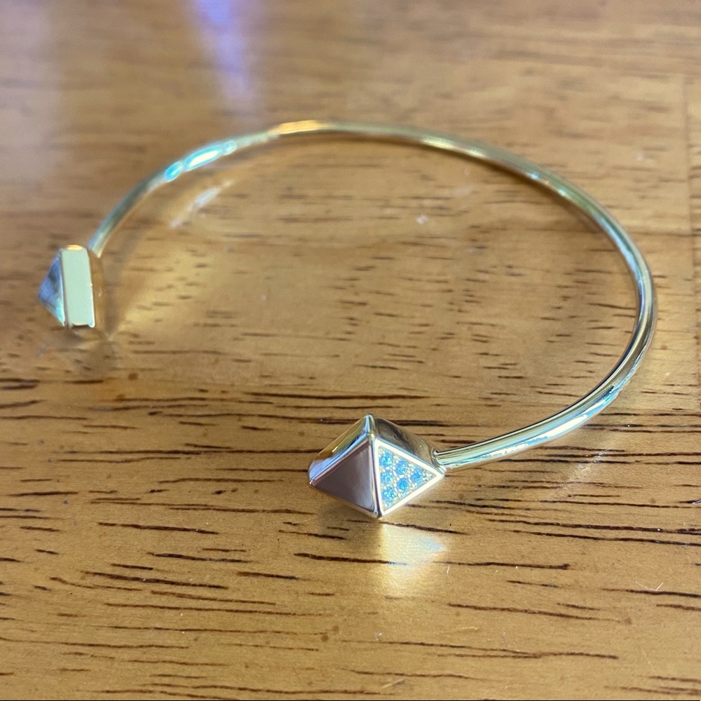 Origami Owl Gold Stud Adjustable Bangle NWOT